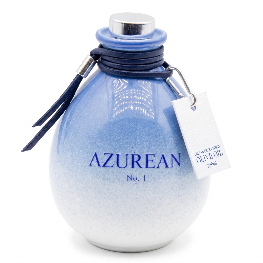Azurean No. 1 Cretan Wild Extra Virgin Olive Oil 250ml Ceramic Flask